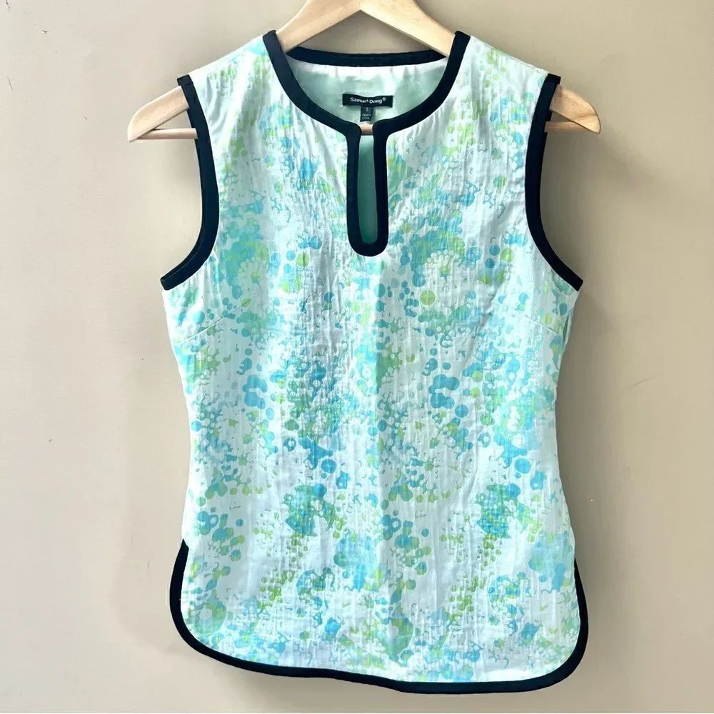 Samuel Dong asian inspired top.  Size Sm